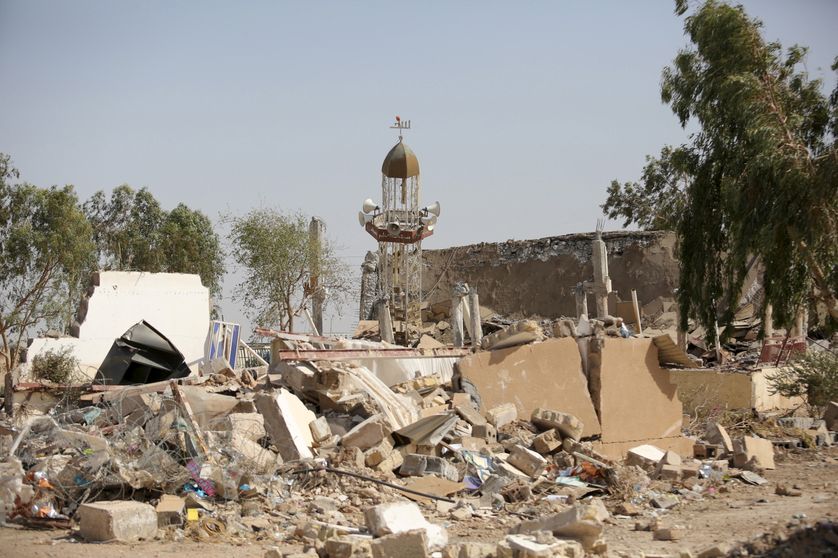 Destruction d'une mosquée chiite à Samarra, nord de Bagdad, 7 juin
