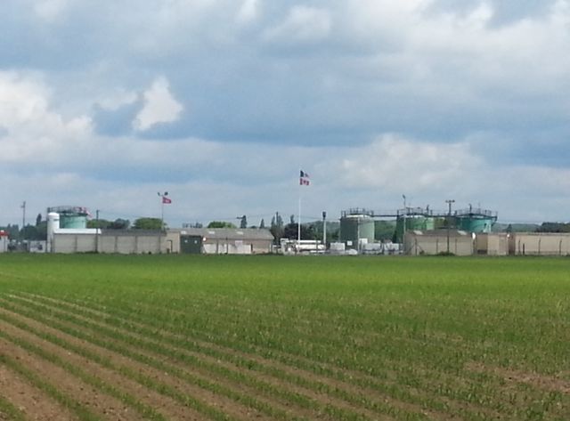 L'installation de stockage de Vermilion à Vert-le-Grand où une fuite a été constatée le dimanche 24 mai.