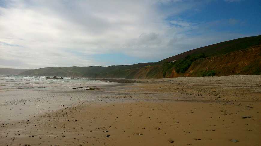 La plage de Vauville, dans la Manche.