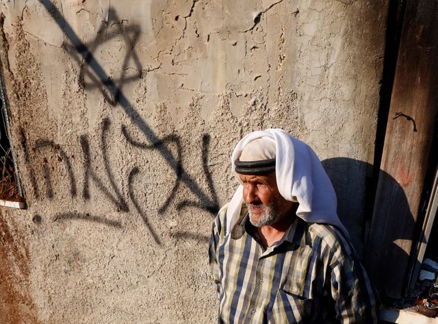 A Doma, des slogans anti Palestiniens inscrits
