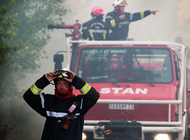 Incendie à saint Jean d'illac fin juillet 2015