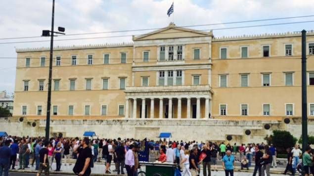 La place de la constitution à Athenes