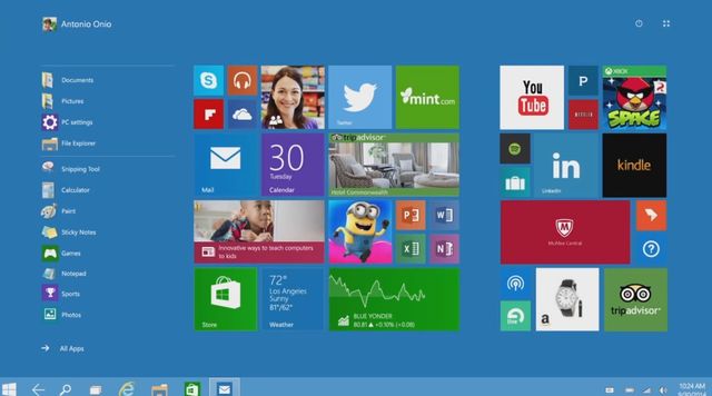 Le nouveau système d'exploitation Windows 10