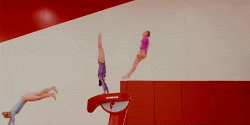Timelapse de gymnastes