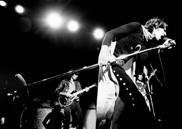 Mick Jagger, des The Rolling Stones, en concert à New York, entre 1960 et 1979.
