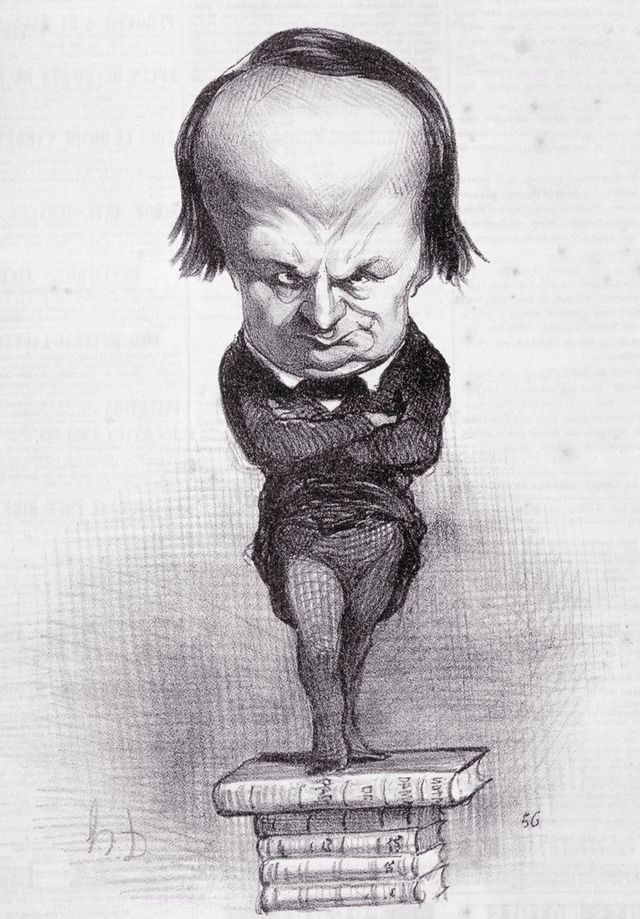 Caricature de Victor Hugo