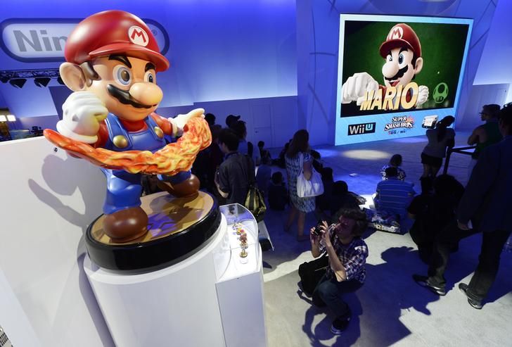 Mario, à l'Electronic Entertainment Expo, Los Angeles, 2014