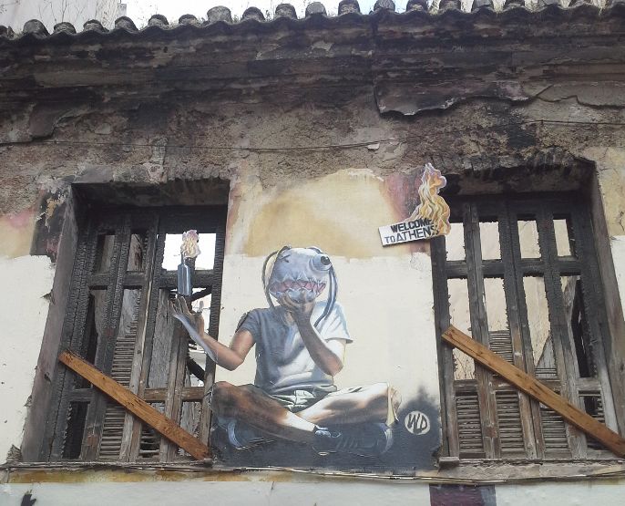 Sur les murs d'Exarchia