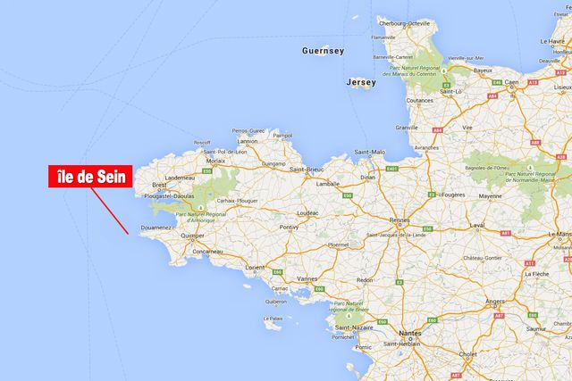 Carte l'île de Sein