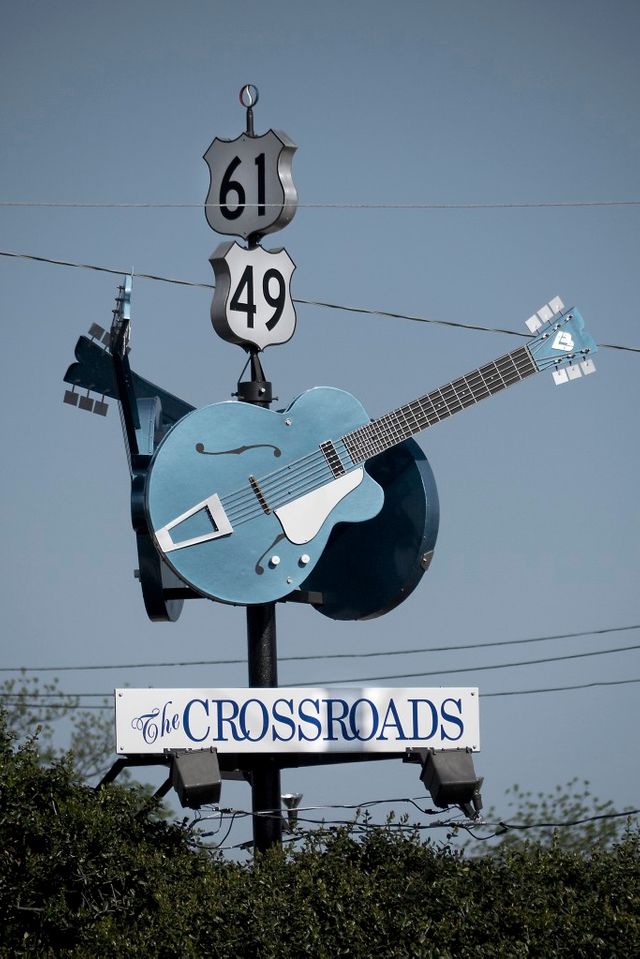 Crossroads Highway 61 et 49, Clarksdale, Mississippi, USA