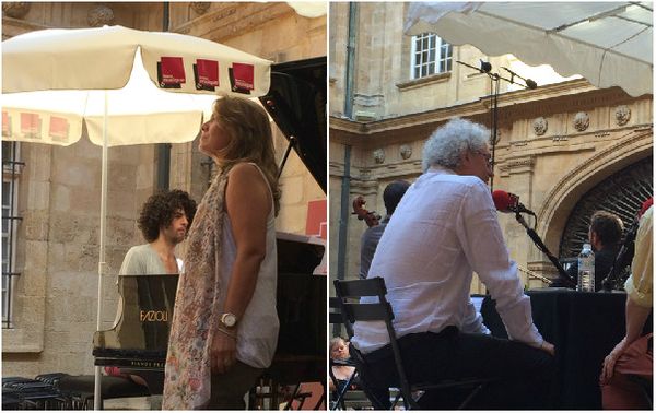 Simon Ghraichy et Fadia Tomb El-Hage / Bernard Foccroulle © Emmanuelle Lacaze