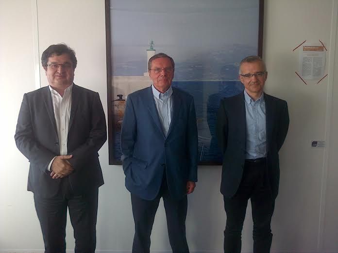 Olivier Landel, Daniel Lebègue et Patrice Geoffron