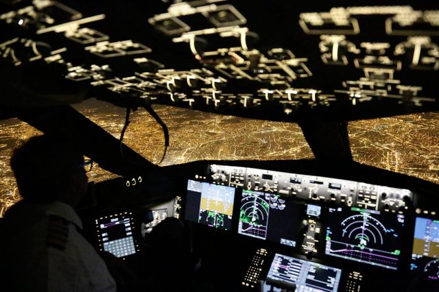 Cockpit d'un avion