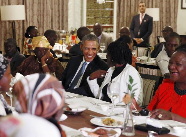 Barack Obama au Kenya dîner de famille