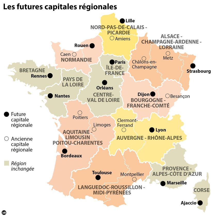 Les futures capitales régionales françaises