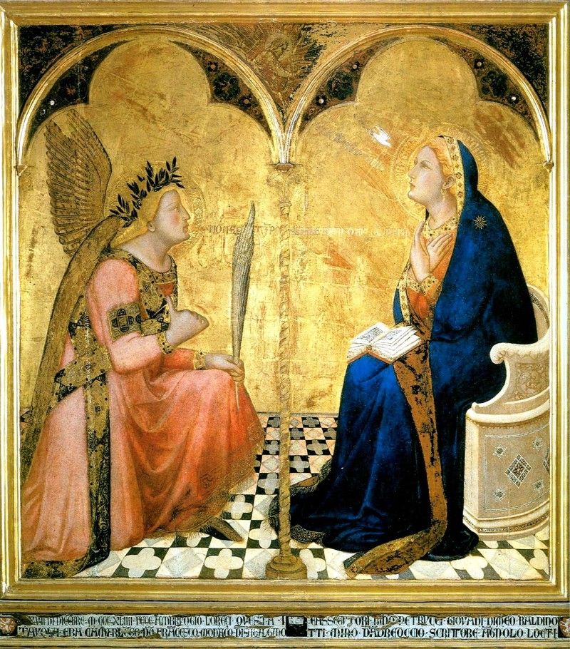 Ambrogio Lorenzetti, l’Annonciation (1344, Sienne)