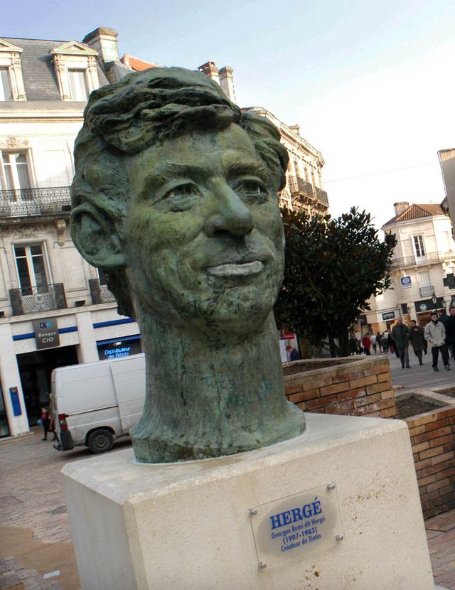 Statue Hergé à Angoulême