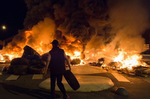 Manifestation des éleveurs à Saint-Brieuc le 2 juillet 2015