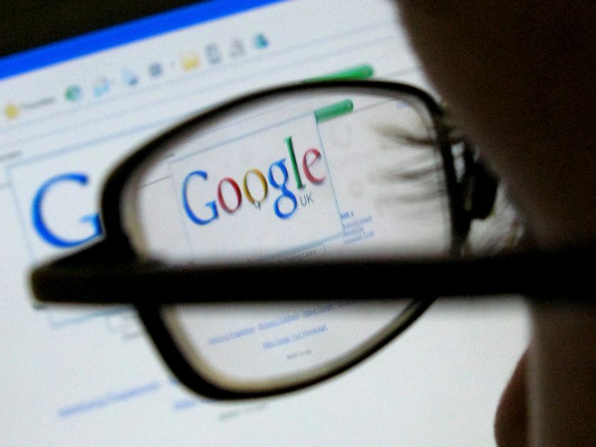 La page d'accueil de Google