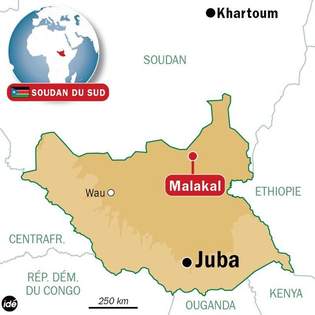 Carte - Soudan du Sud, Malakal