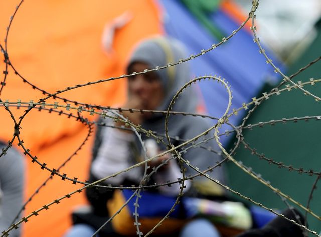 Afflux de réfugiés à la frontière entre la Grèce et la Macédoine