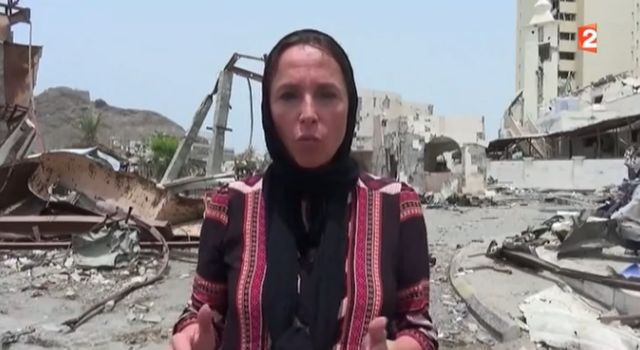Dorothée Olliéric au Yémen pour France 2 le 7 août dernier
