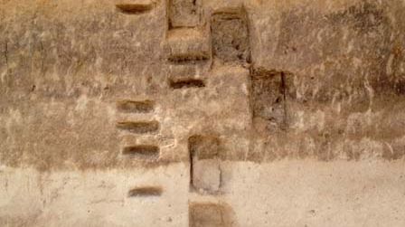 Echantillonnage d'une coupe stratigraphique