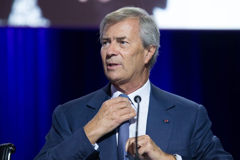 Vincent Bolloré lors de l'assemblée générale de Vivendi