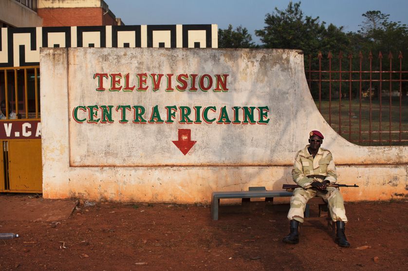 television headquarters in Bangui
