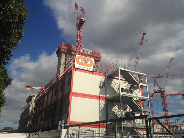 Le chantier du futur palais : un chantier Bouygues