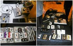 ambiance de cassettes et magnétophones