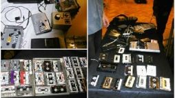 ambiance de cassettes et magnétophones