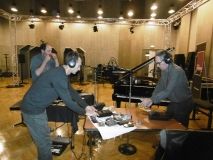 Le trio au studio 107