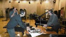 Le trio au studio 107