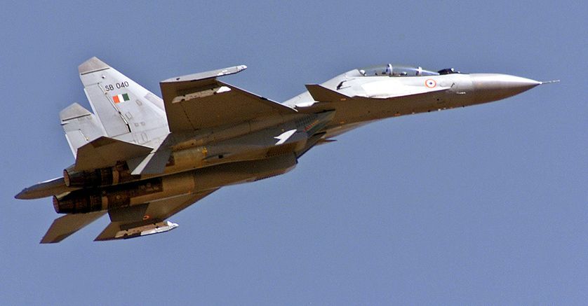 A Russian Combat aircraft Sukoi-30.