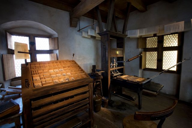 Le premier atelier de Gutemberg