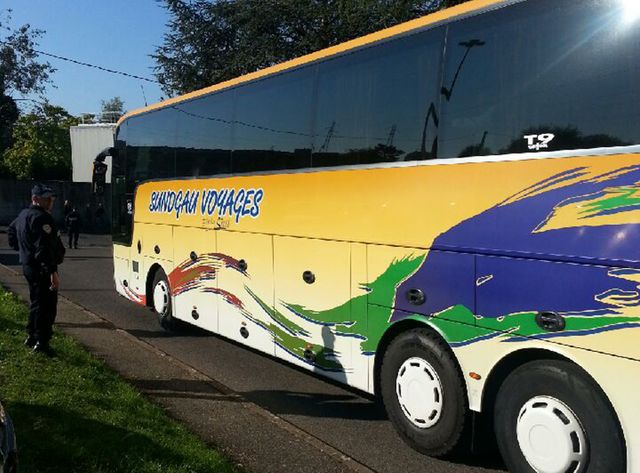 L'arrivée du bus à Champagne-sur-Seine