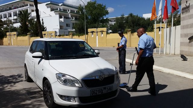 Contrôle de police à Sousse, en Tunisie