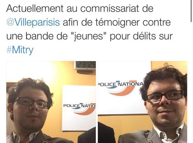 Photos publiées sur le compte Twitter d'Adrien Desport