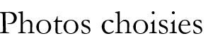 photos choisies bandeau
