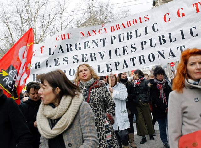 Les fonctionnaires dans la rue pour protester contre l'austérité