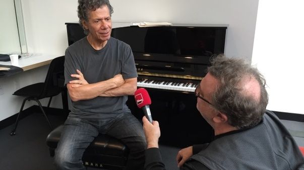 Chick Corea interviewé par Alex Dutilh au SFJazz Center ©Fabien Fleurat