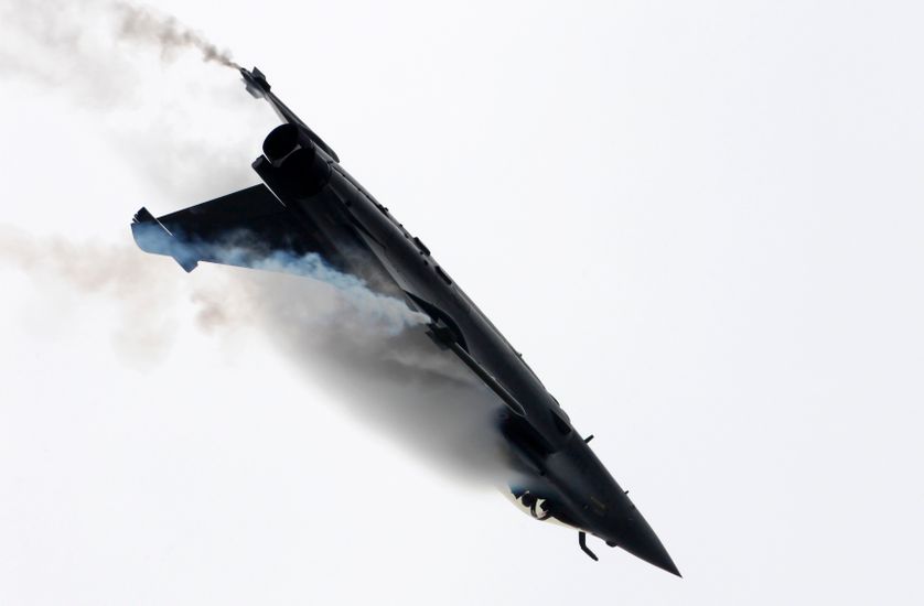 A Dassault Rafale fighter jet