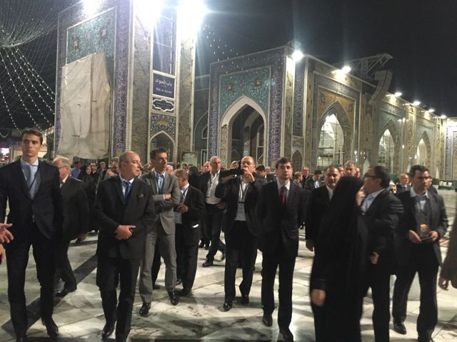Visite patrons français en Iran