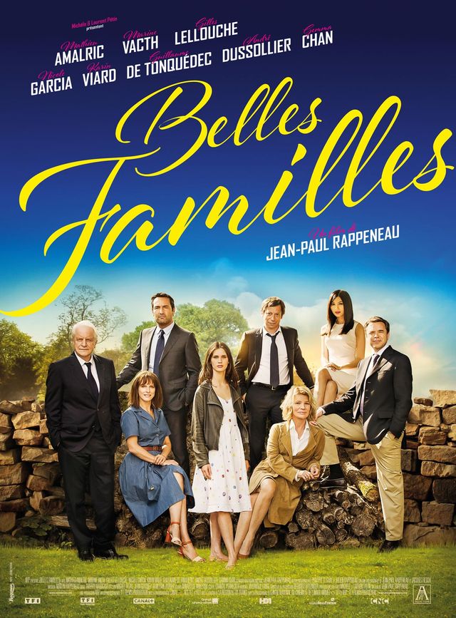 Affiche film "Belles familles" de J-Paul Rappeneau, avec Mathieu Amalric