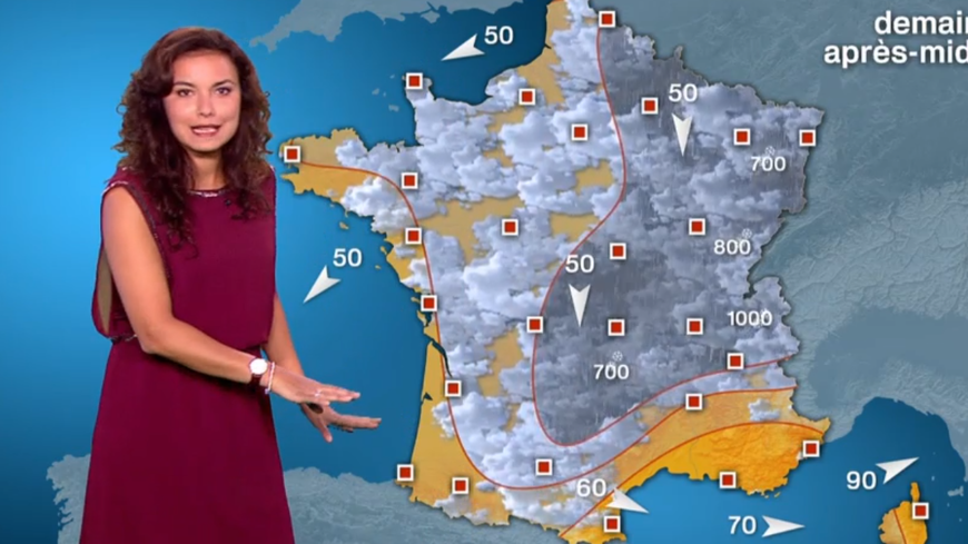 La journaliste météo Anais Baydemir sur France 2
