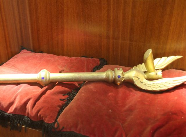 Sceptre d'Ottokar d'après le livre d'Hergé dans les collections permanentes du Musée de la BD