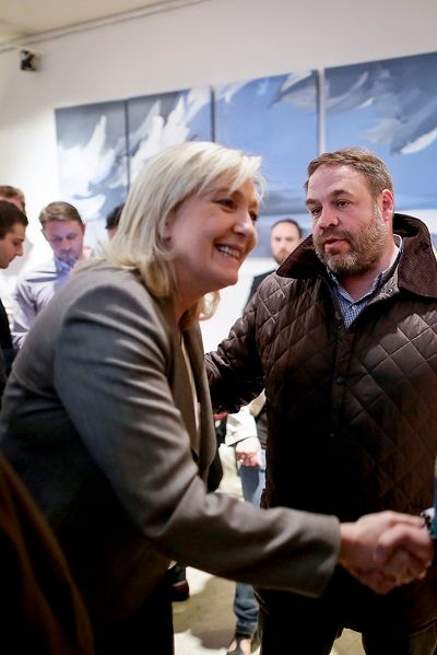 Marine Le Pen et Axel Loustau, 23 juin 2015