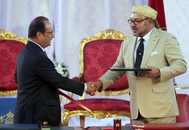François Hollande et Mohammed VI le 20 septembre 2015 à Tanger
