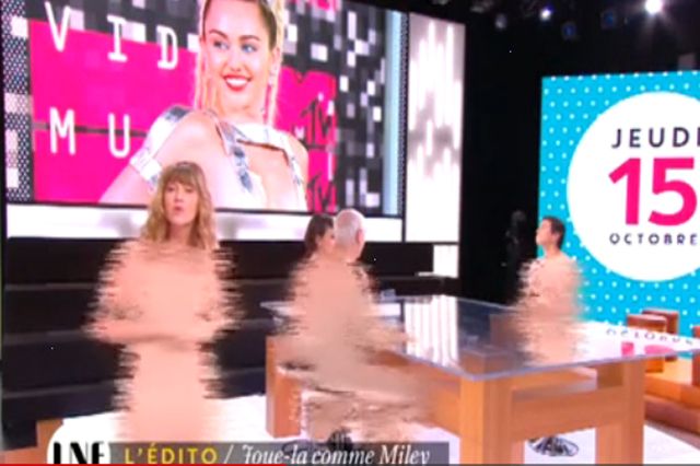 Daphé Burki et ses chroniqueurs tout nus sur Canal+